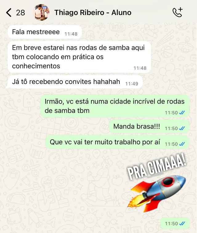 Depoimento do aluno Thiago Ribeiro